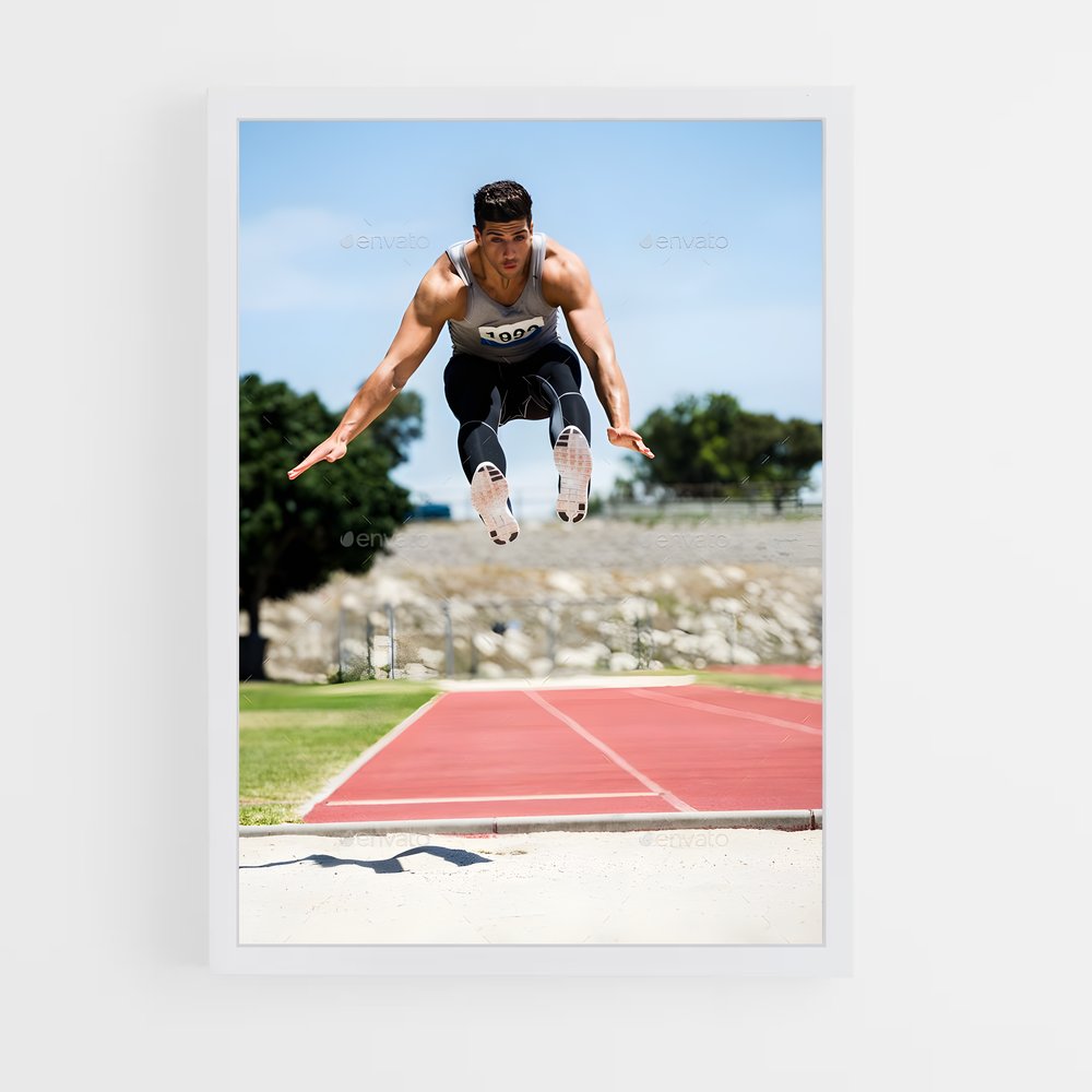 Poster Saut Vers l'Avenir – affiche Athlétisme (vue 3)